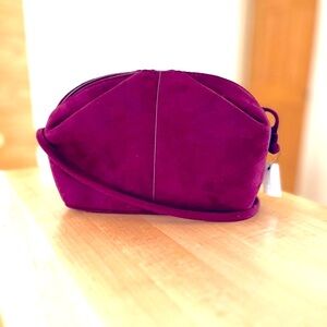 Banana Republic Elegant Burgundy Suede crossbody